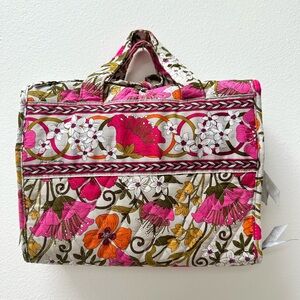 Vera Bradley Floral “Tea Garden” Hanging Travel Organizer — Makeup Toiletry Bag